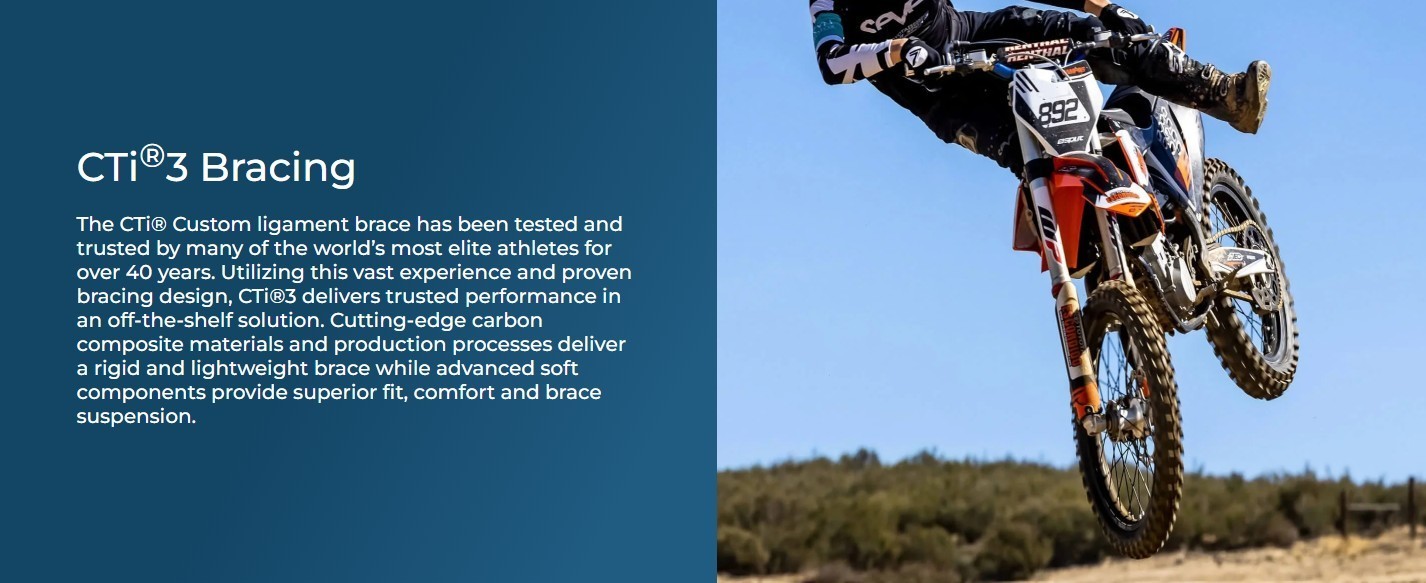 Ossur CTI3 Knee Brace for ACL, MCL, LCL, PCL or Instabilities - 33% OFF MSRP