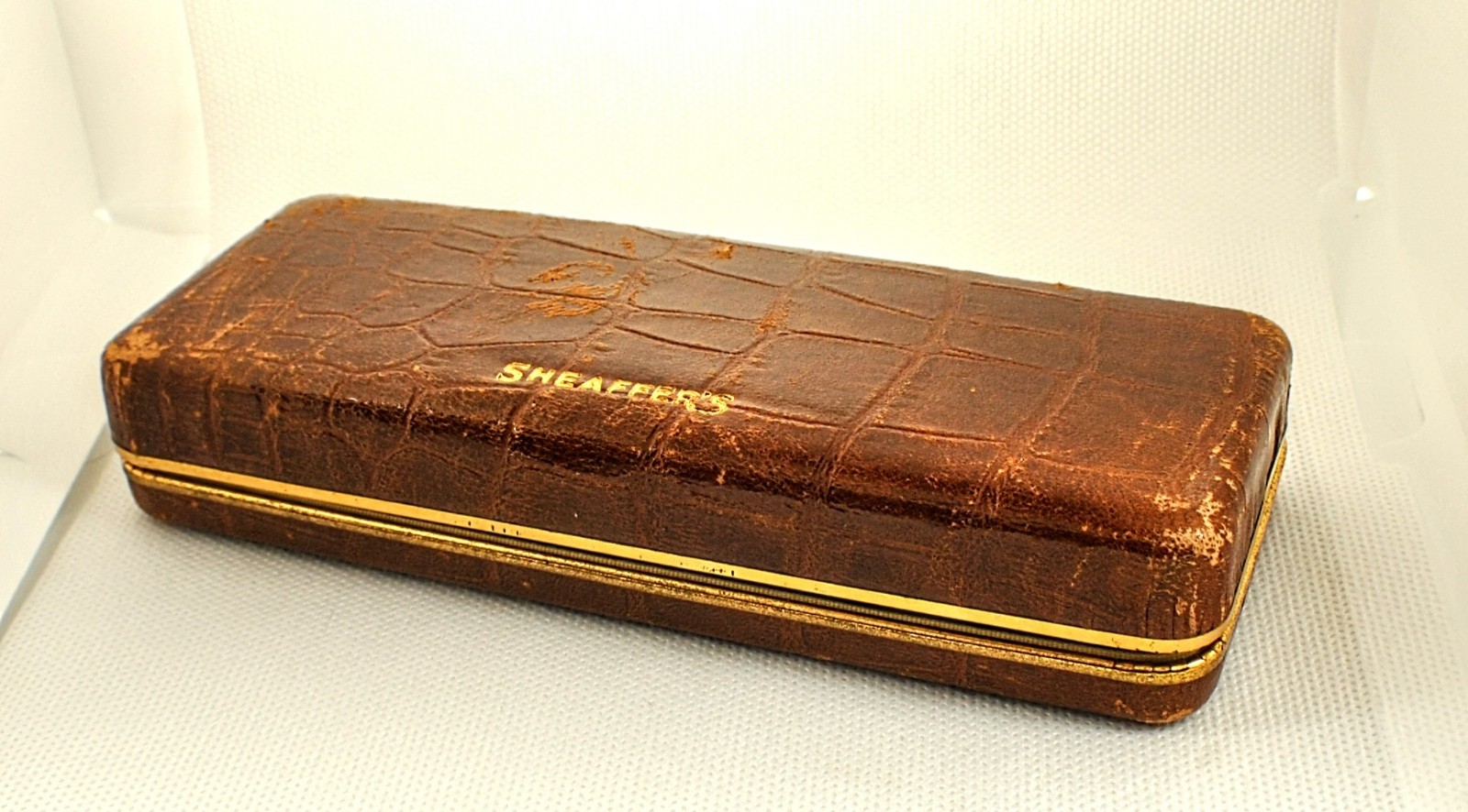RARE SHEAFFER CREST MASTERPIECE Gift Case Late 1940s, Fair Condition