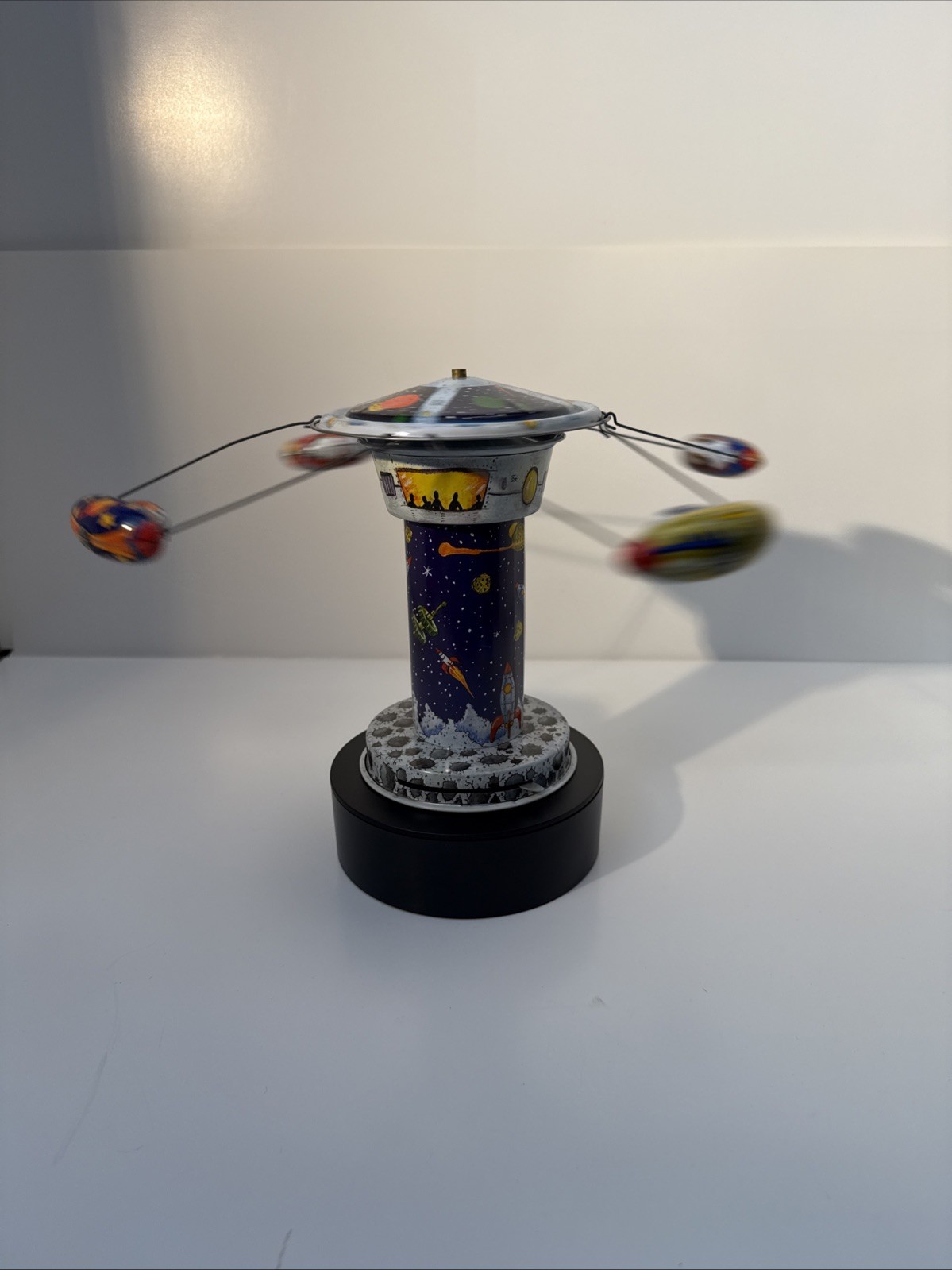 Rocket Carousel Tin Toy Schylling Collector Series (TESTED)