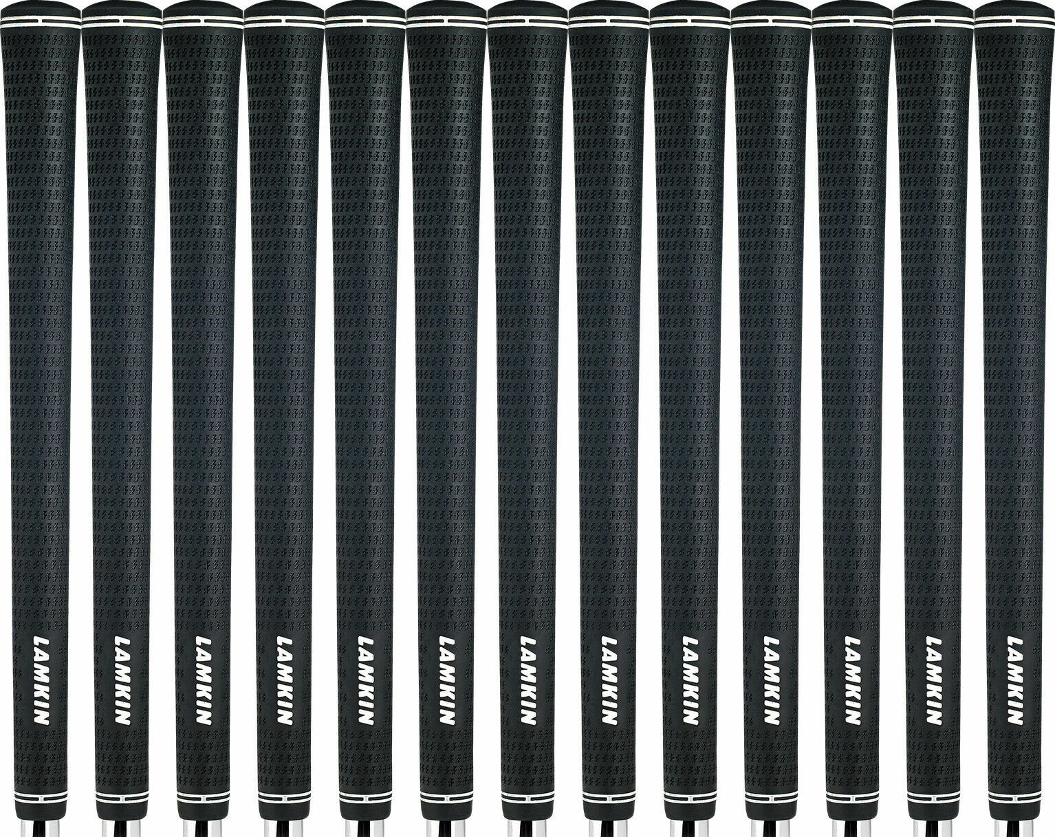 Lamkin Crossline Black Standard Size Golf Grips - Set of 13 - Brand New