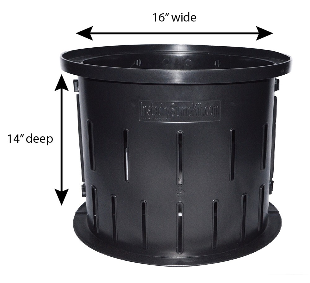InstaDry™ 2 Piece Snap Together Sump Basin