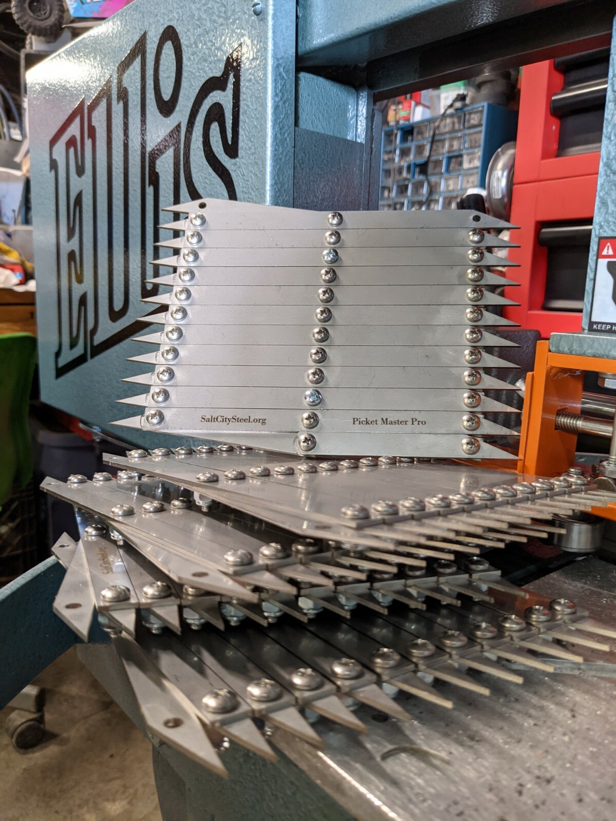 Picket Master Pro 12 point the equal spacing layout tool.