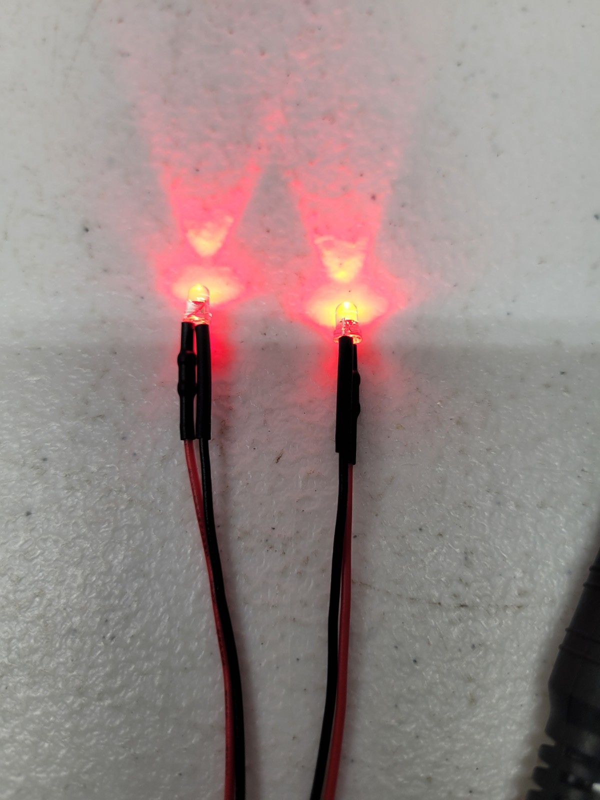 Prewired Double Red LED with on/off/Speed/Mode Switch 9 Volt Battery Connector
