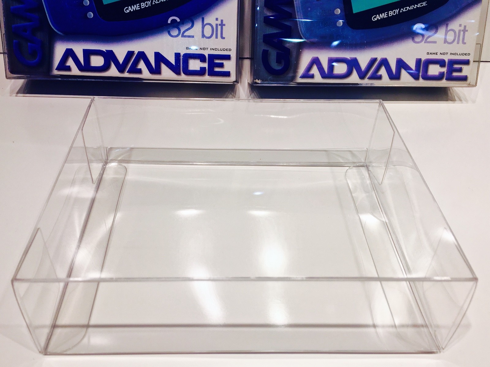 1 Box Protector For Game Boy Advance Console Boxes   Clear Display Case Nintendo
