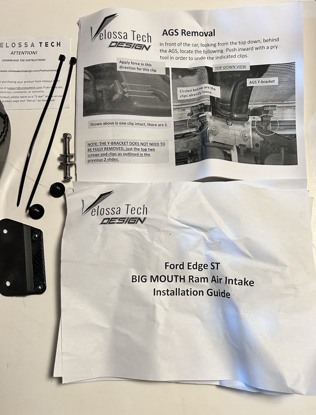 Velossa Tech Big Mouth Ford Edge ST