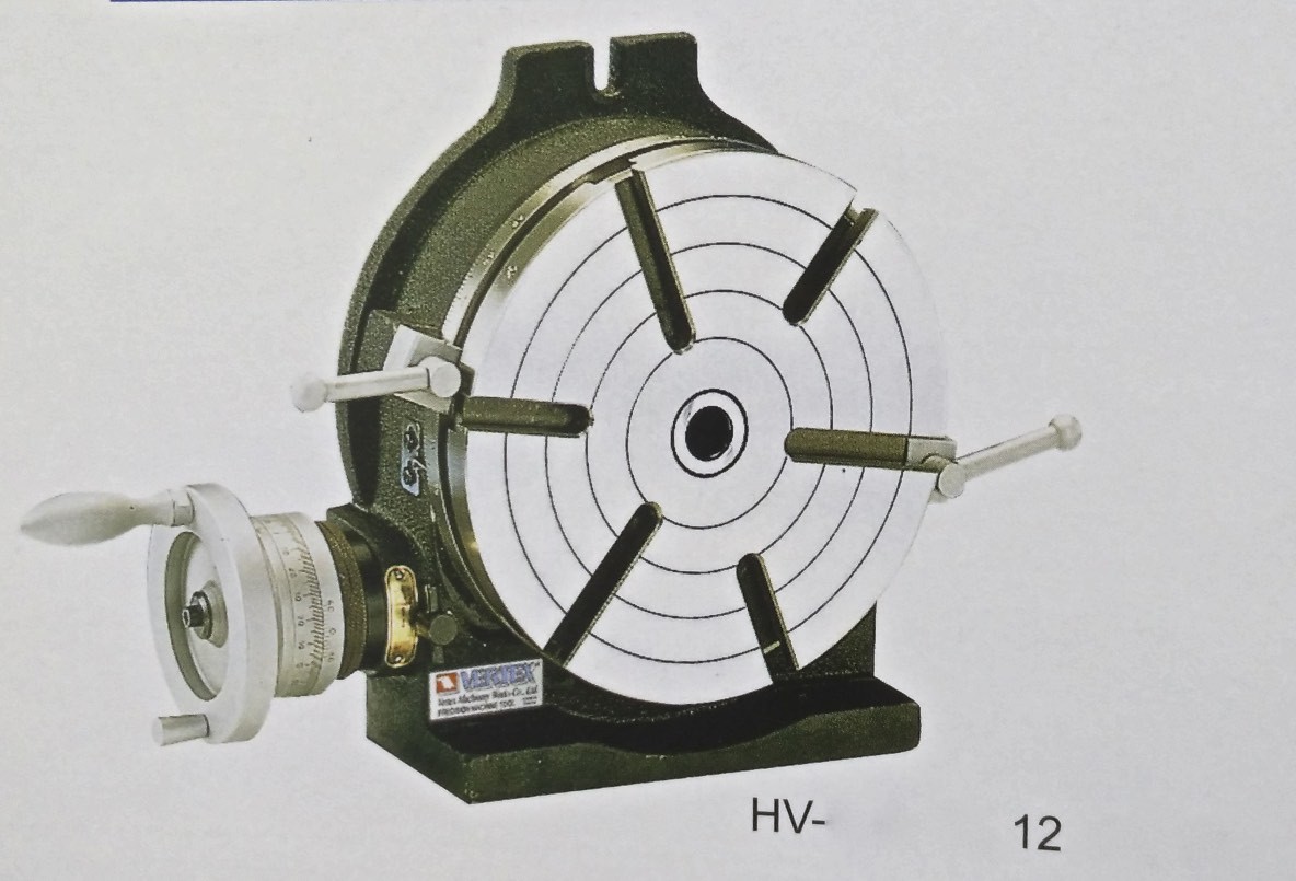 VERTEX HV-12 12" Horizontal / Vertical Rotary Table with Face Plate