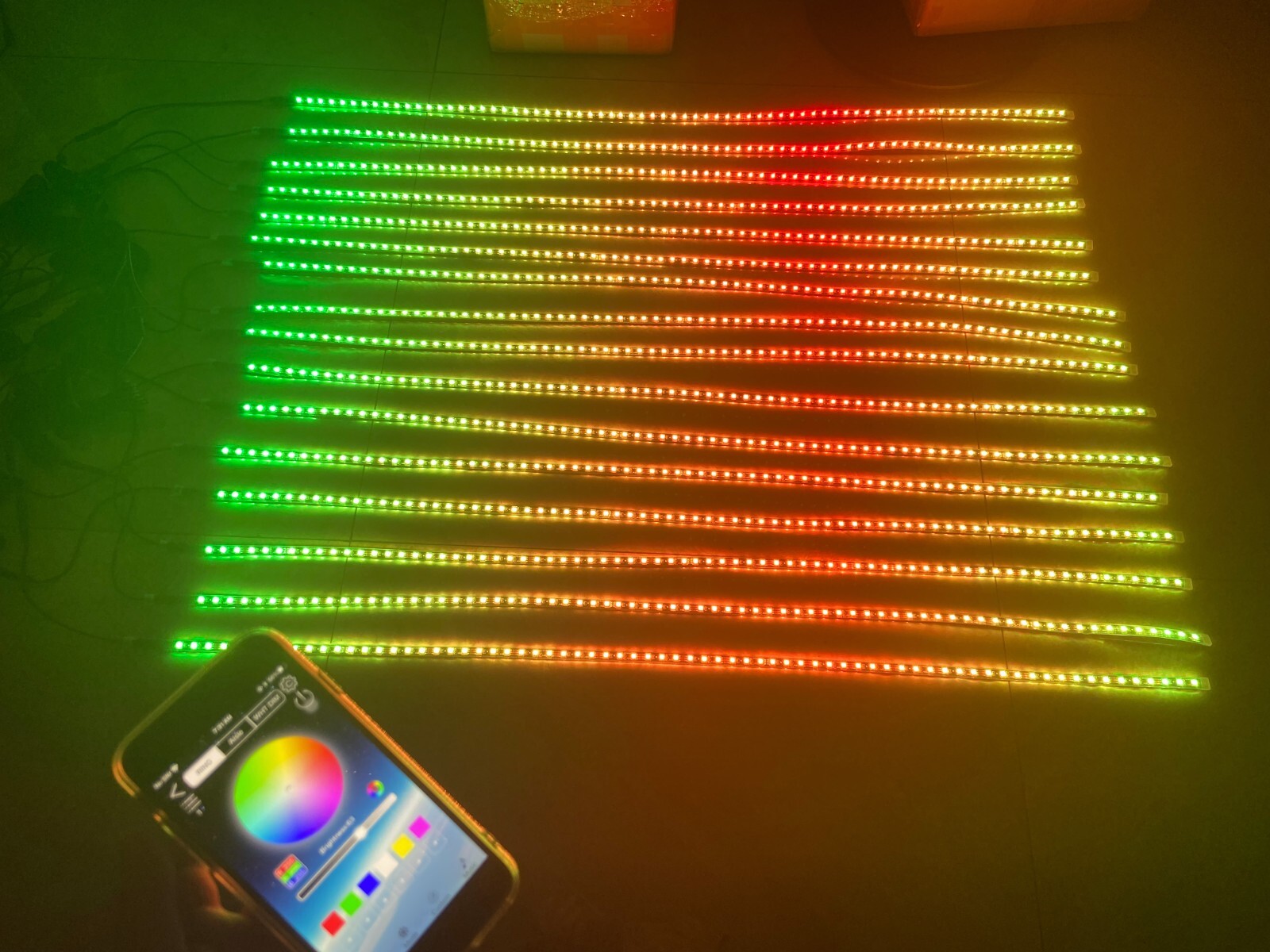 16PCS 4FT Black Out CHASING Tinted LED Strips Lights Slingshot Motorcycle Ryker