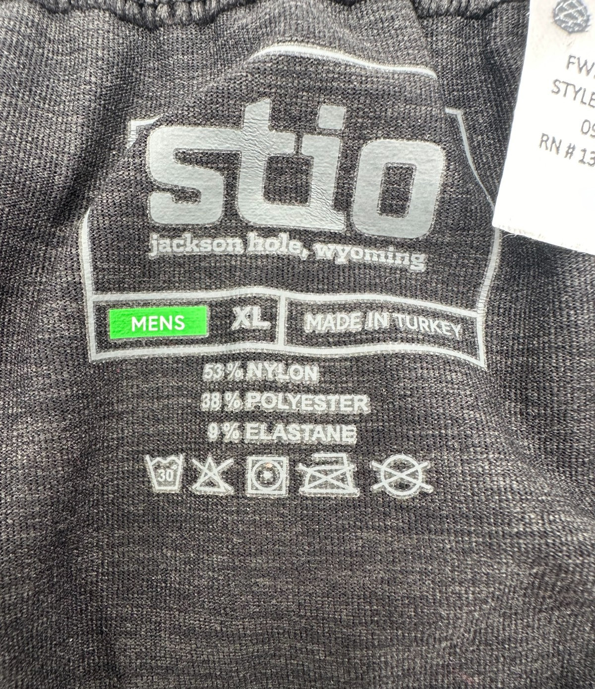 $128 Stio Men's Basis Seamless Midweight Base Layer Tights-Black-XLarge-New Tags