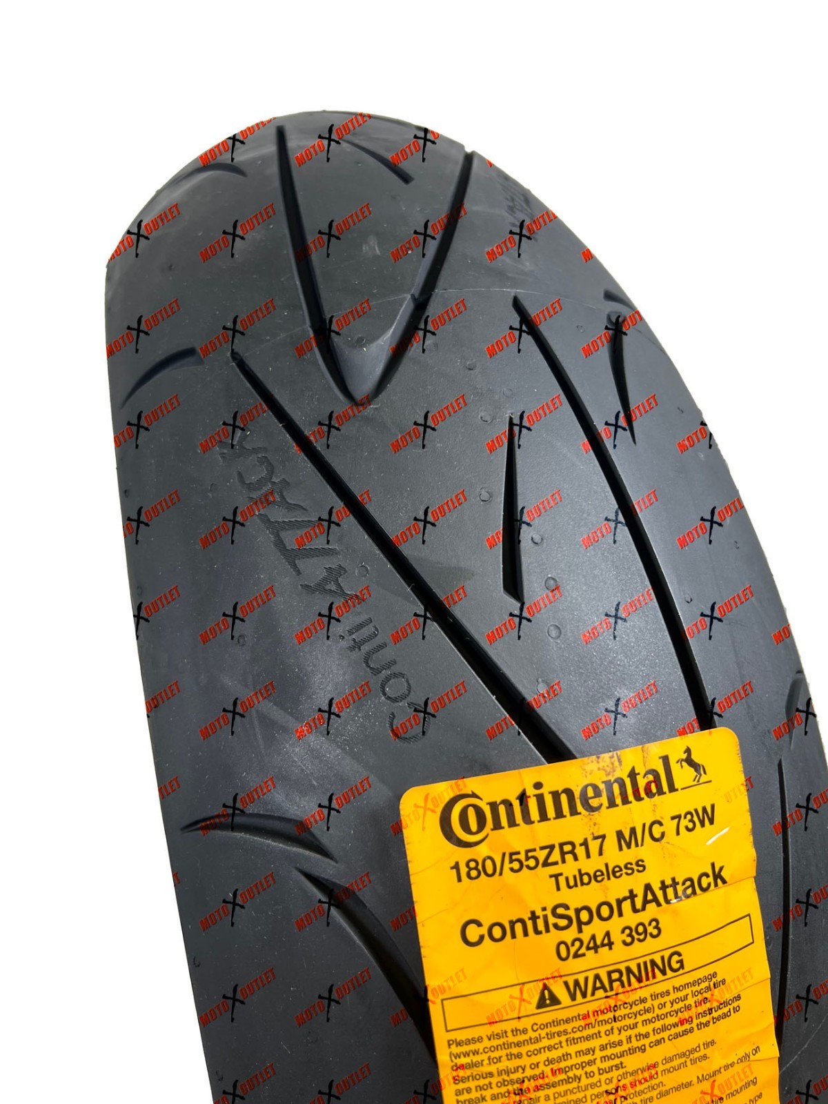 Sport Attack 180/55ZR17 Rear Tire Continental Motorcycle Conti Street 180-55-17