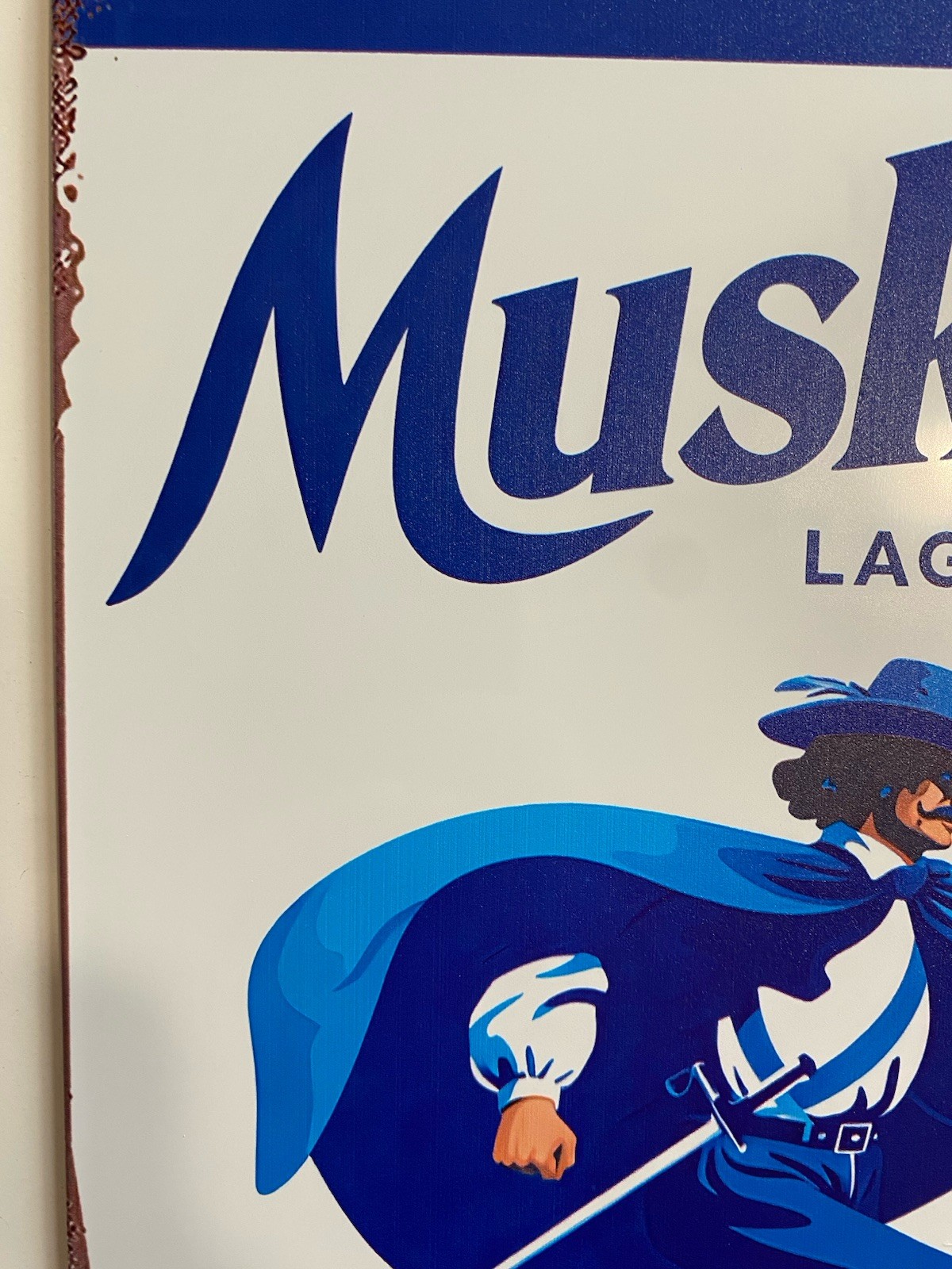Xavier University Burger Beer Sign - Muskie - Musketeers Basketball