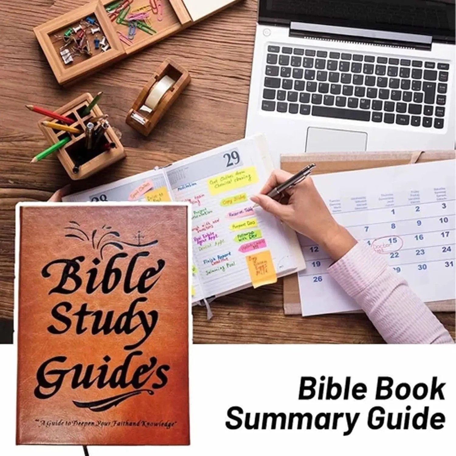 66-Page Bible Study Guide, Daily Devotional Journal,Study Notebook Based Planner