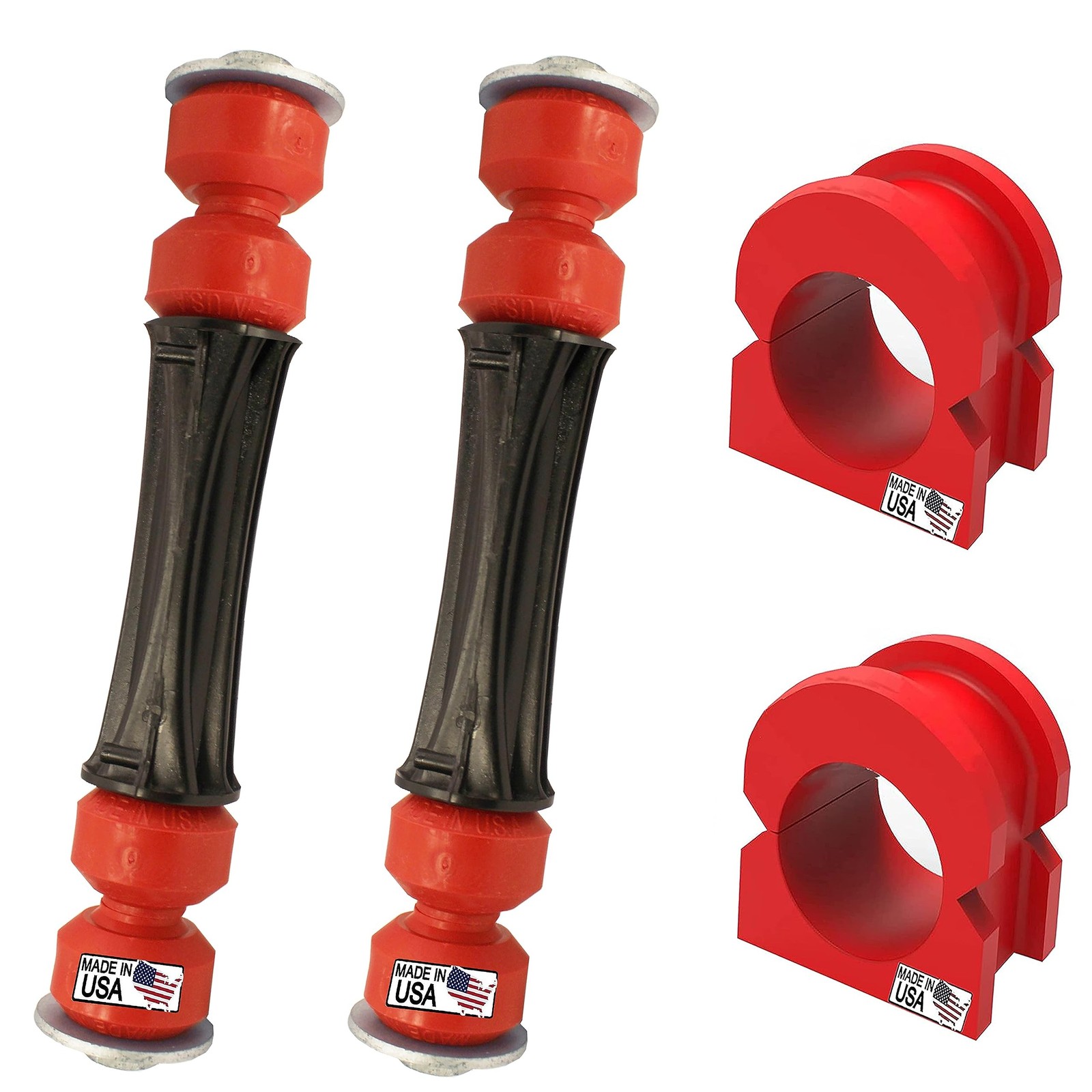 4PC Front sway bar link and Bushing For GMC Sierra 1500 2007-2019 And Chevrol...