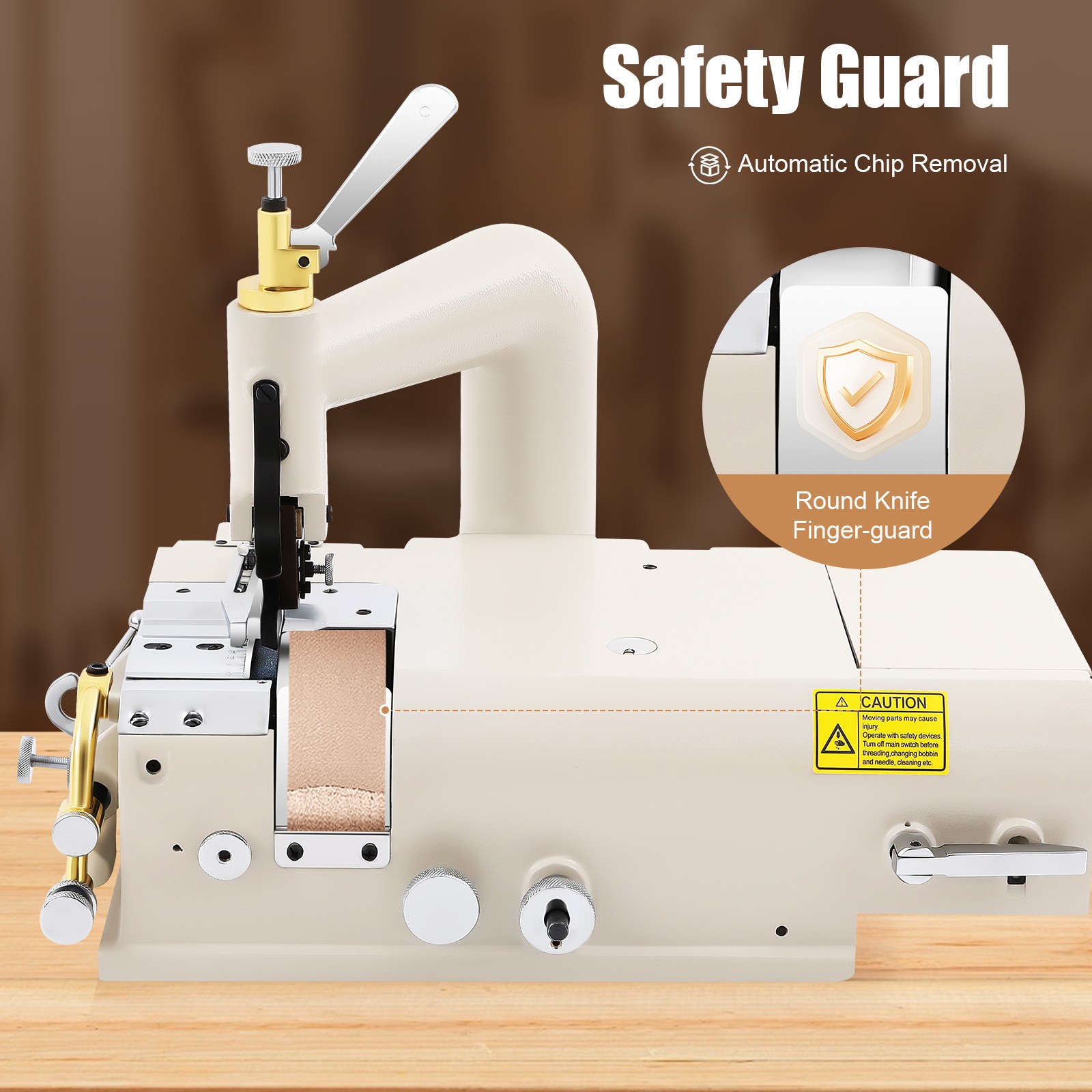 Electric Leather Skiver Skiving Peeling Machine & 600W Brushless Servo Motor Set