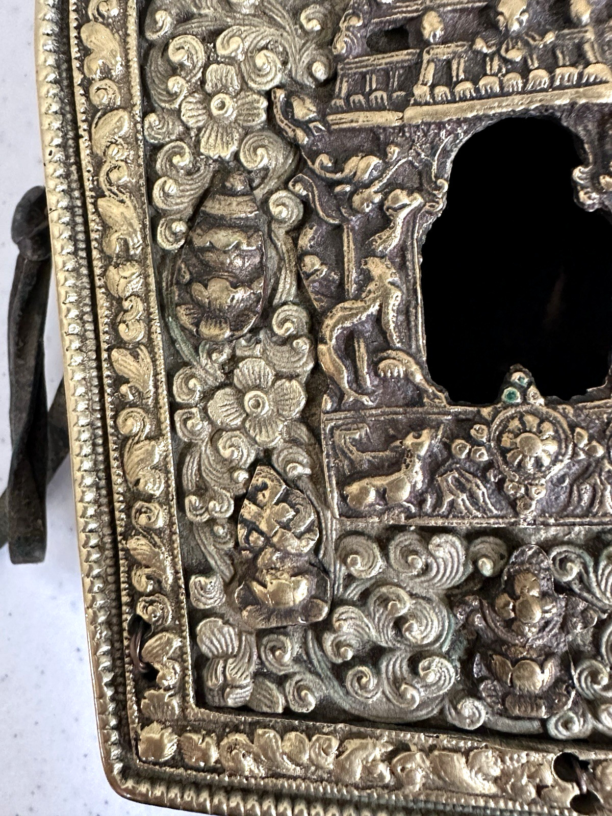 Beautiful Antique Tibetan Buddhist Traveling Shrine