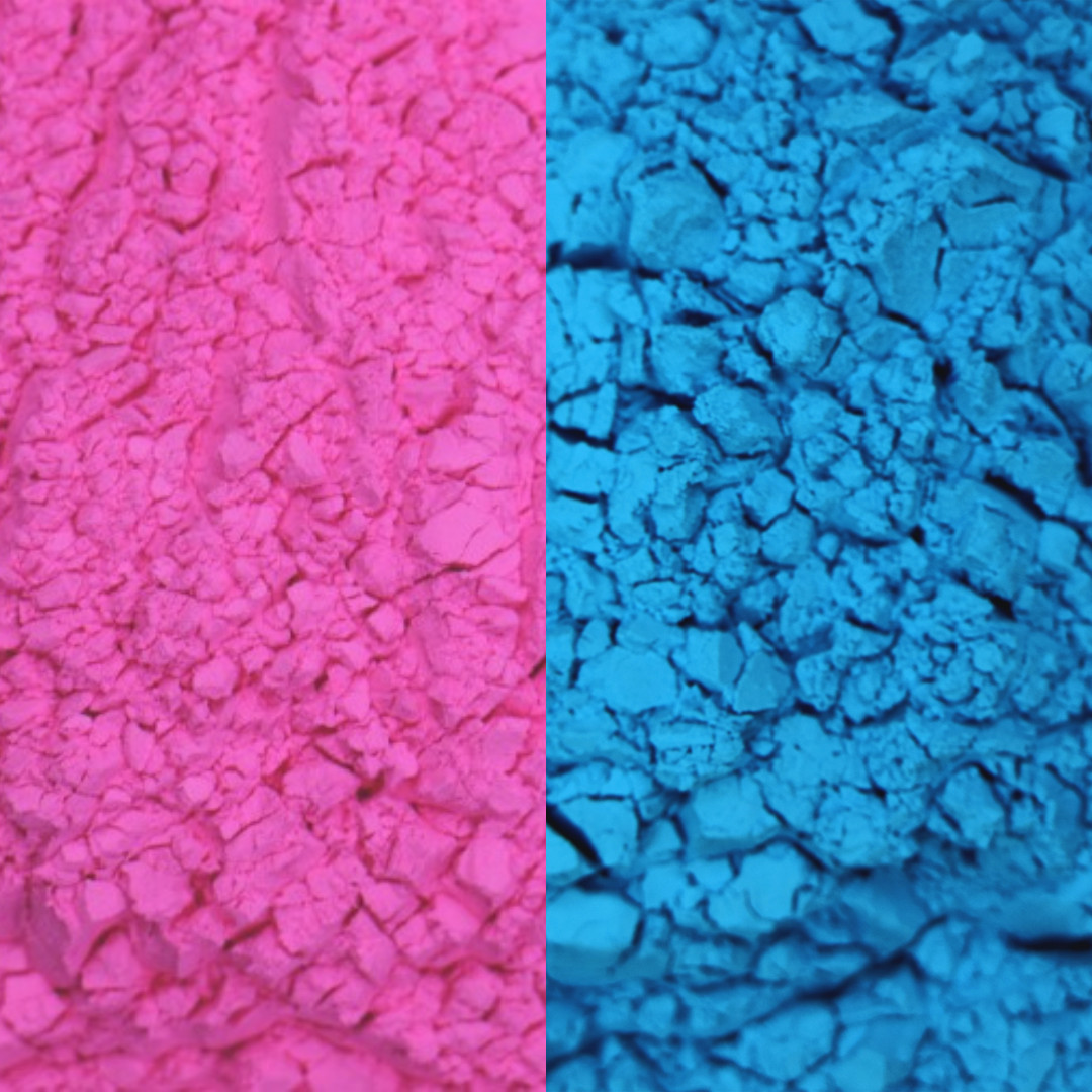 Burnout Black-Out 4 lbs Holi Powder - 2 lbs ea. Pink and Blue for Gender Reveals
