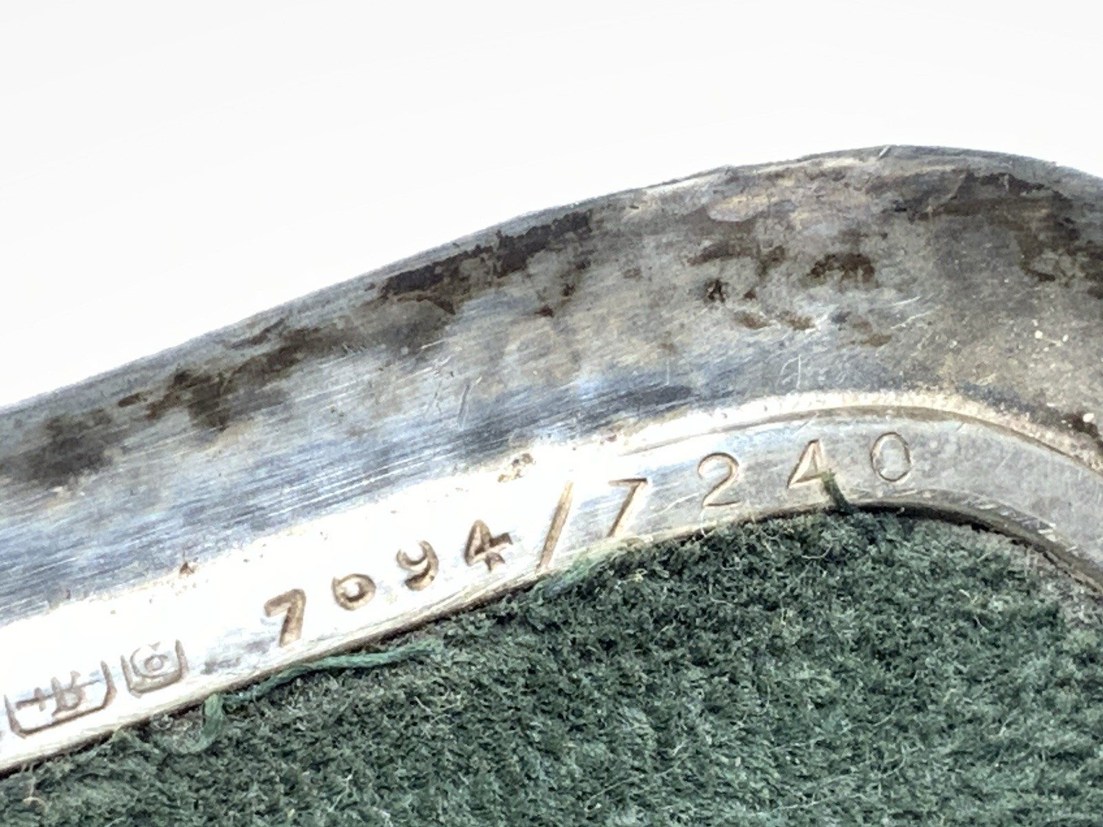 Blackinton Sterling Silver Vintage Deco Monogrammed Eyeglasses Case - 65.7g