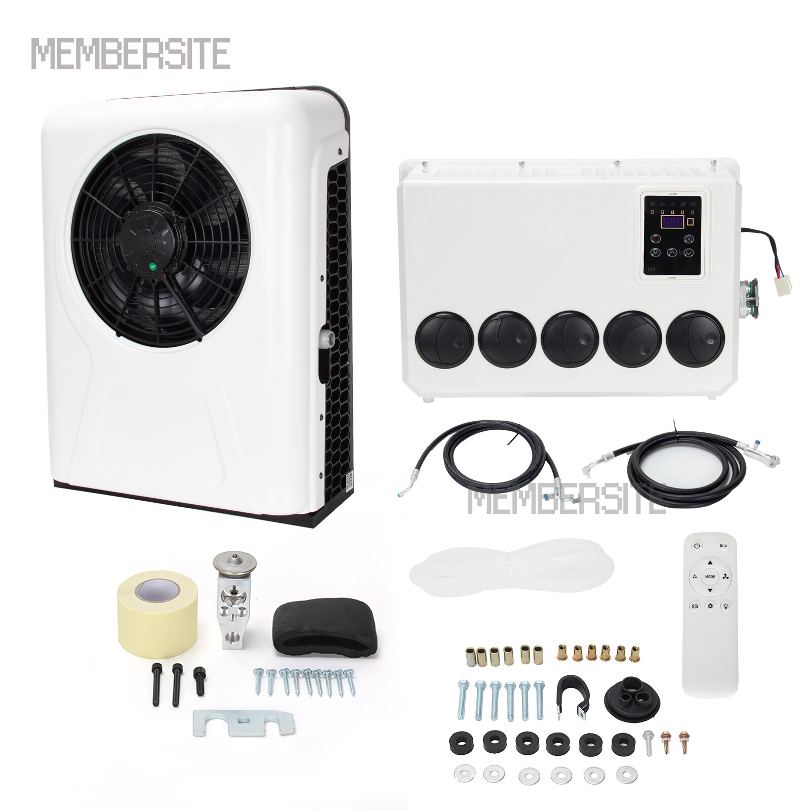 12000 BTU 12V Split AC Truck Cab Air Conditioner For Semi Trucks Bus RV Caravan