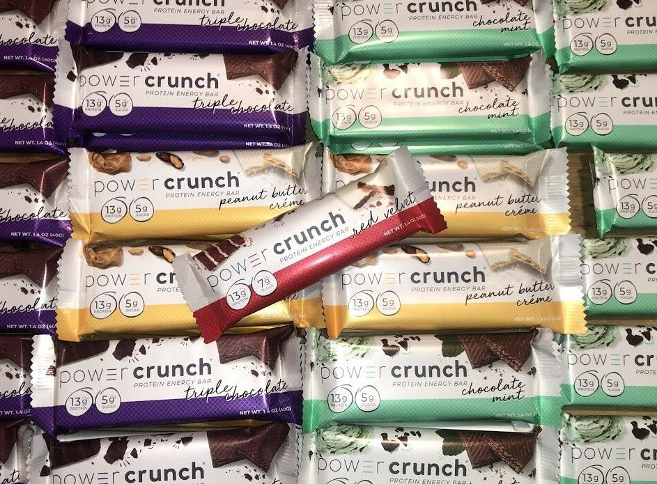 45 Assorted Flavors - Power Crunch 11-14g Protein Energy Cookie Wafer Bars