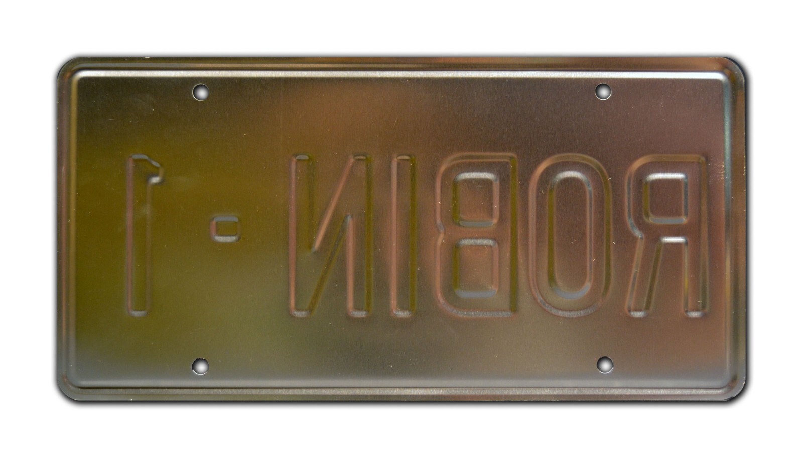 Magnum PI | Ferarri | Tom Selleck | ROBIN-1 | STAMPED Replica Prop License Plate