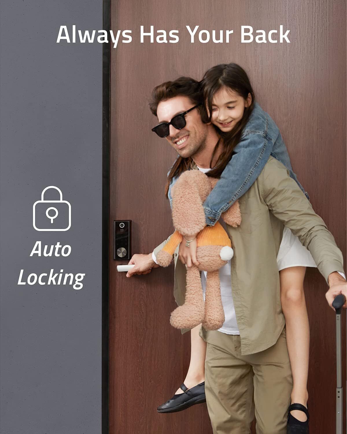 eufy Security Smart Lock Touch& Wi-Fi w/ Wireless Video Doorbell 2K Camera+Chime