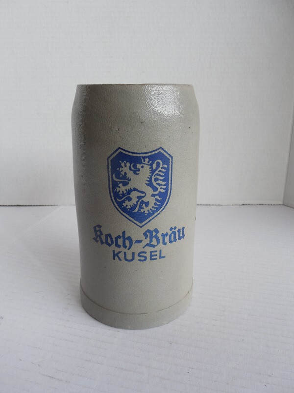German beer mug Koch Brau brewery Kusel Germany 1 liter