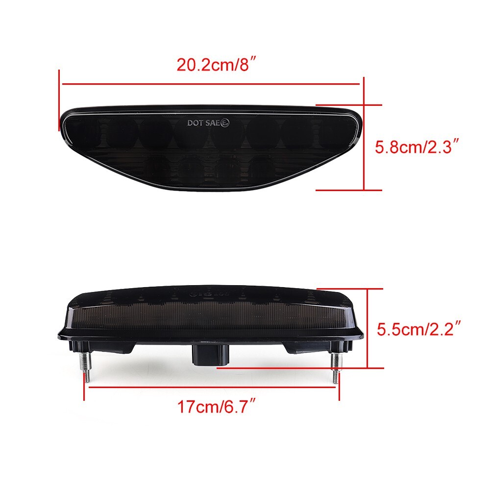 LED Tail Light Rear Brake Lamp for Honda 2006-2009 TRX450R / 2006-2014 TRX450ER