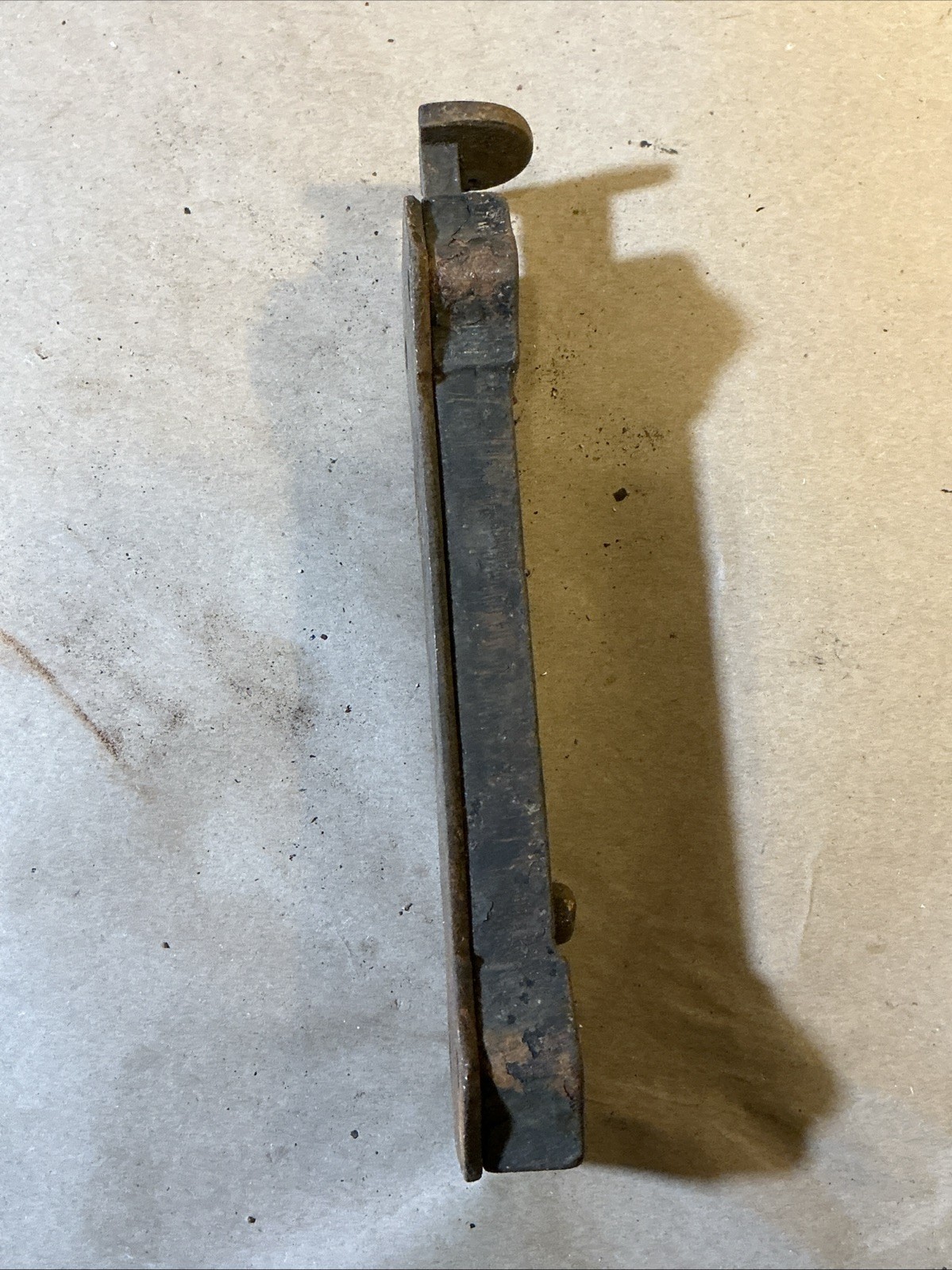 Antique Victorian Cast Metal Door Lock Surface Latch As Is INV-AT13