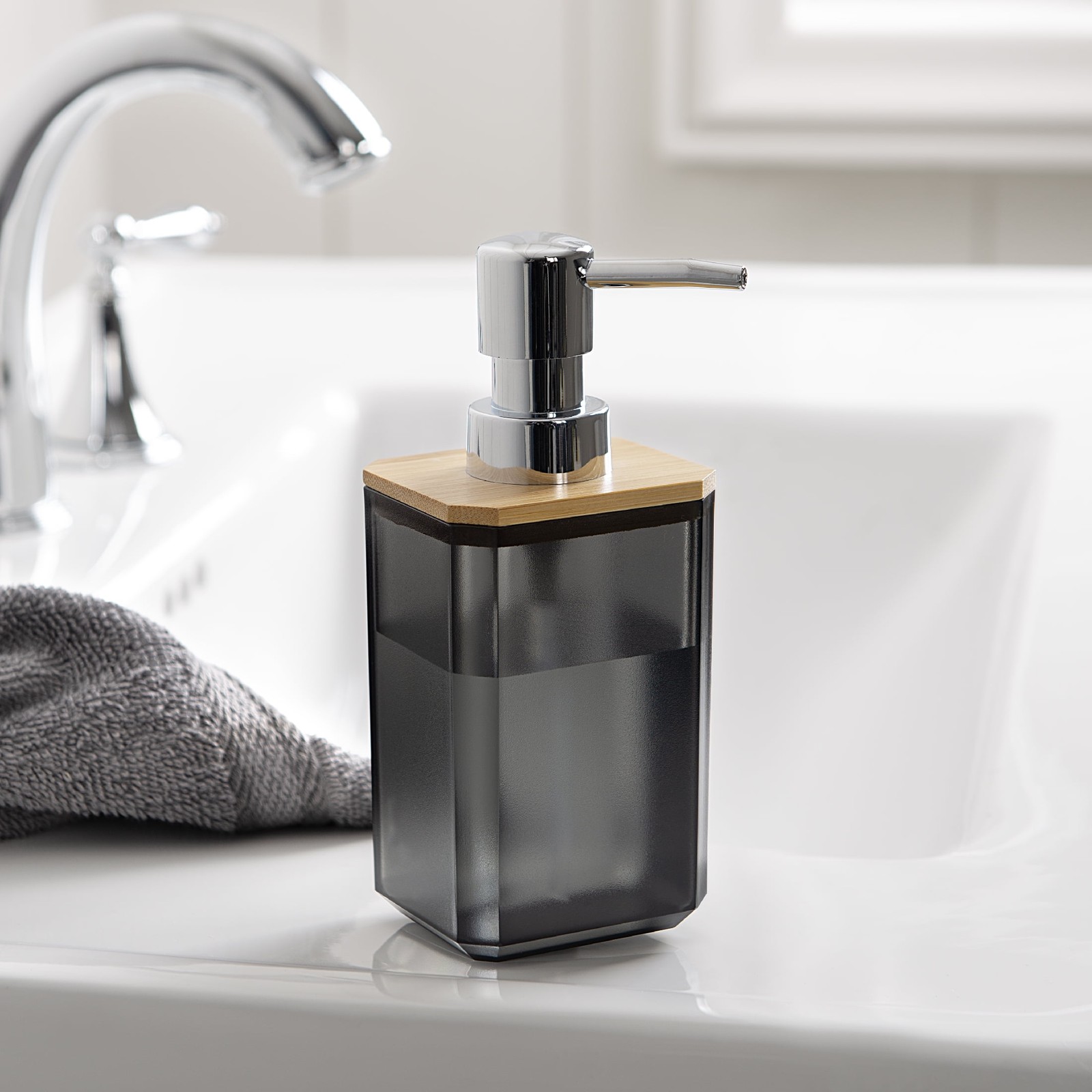 Mainstays 3-Piece Bath Accessory Set Gray