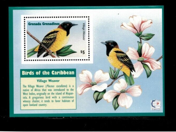 Grenadines 1995 - Water Birds - Souvenir Stamp Sheet - Scott #1762 - MNH
