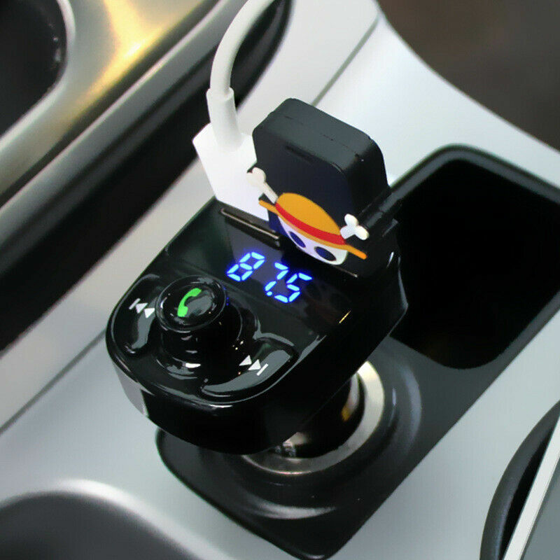 In Car Bluetooth FM Transmitter Radio MP3 Wireless Adapter Car Kit USB Charger 2