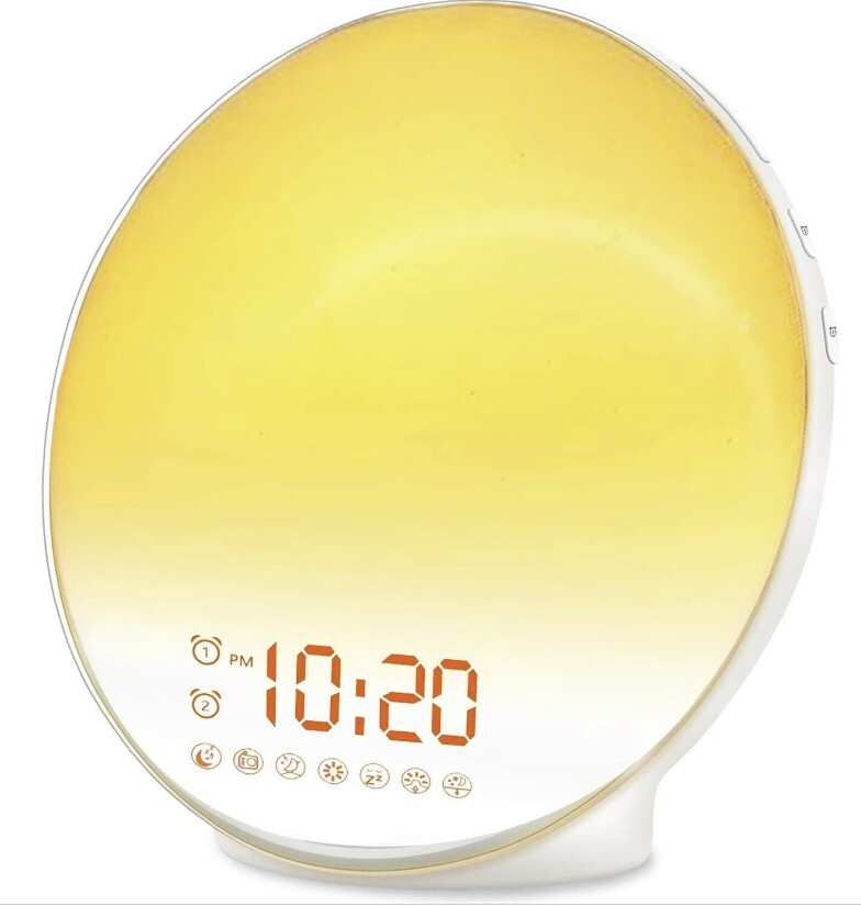 4 Pack Sunrise Smart Wake Up Light Digital Alarm Clock A80S Nature Sounds Alexa