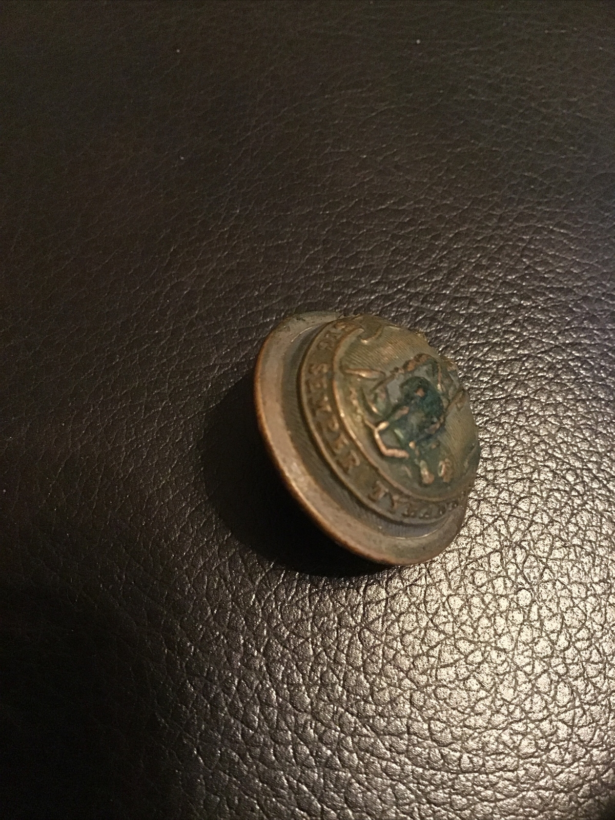 Virginia Staff Officer State Seal Coat Button Horstmann Bros & Co. Phila 1870-92