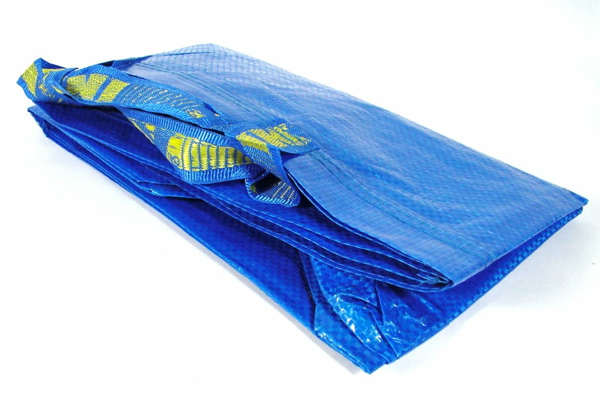 IKEA LARGE BLUE BAG Shopping Grocery Laundry Storage Tote Bags Strong FRAKTA