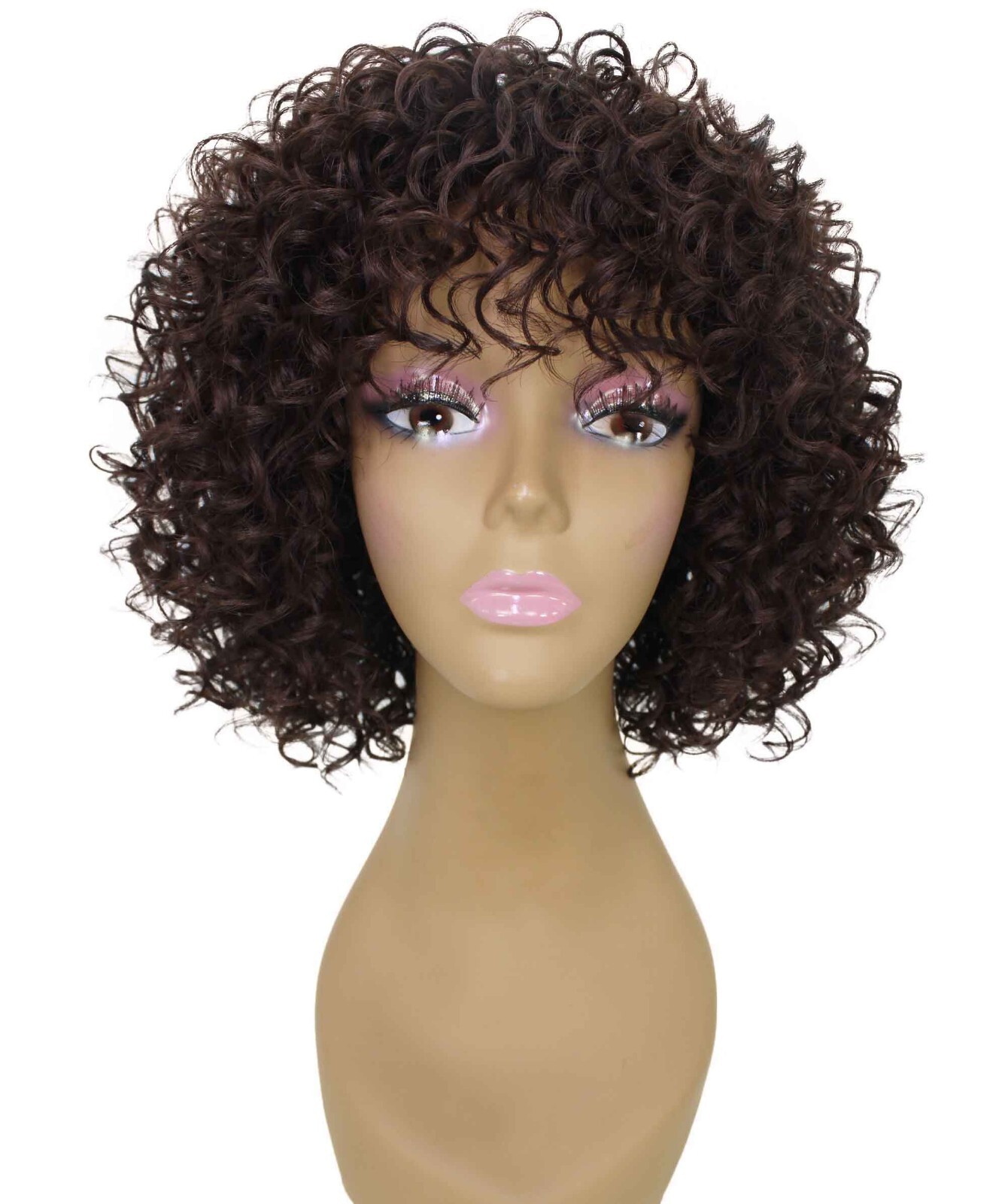 LUXLUXE Gabrielle Curly Pixie 11.5 in Long Full Wig No Lace,BF-0007