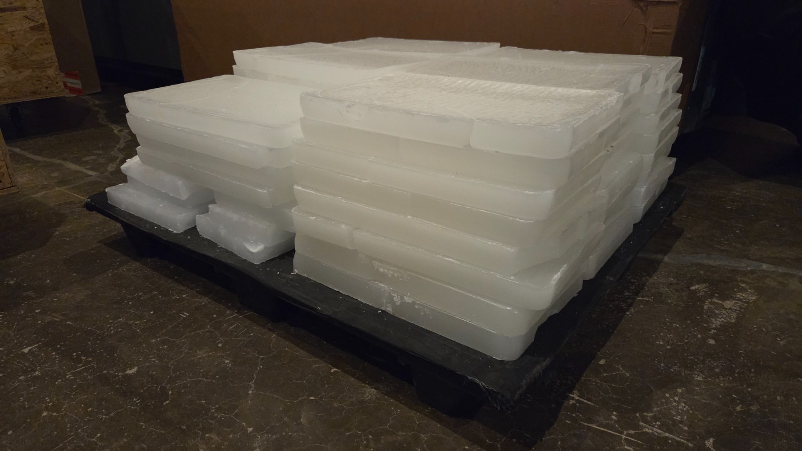 Paraffin Wax - Clean 10 lb Slab - White/clear