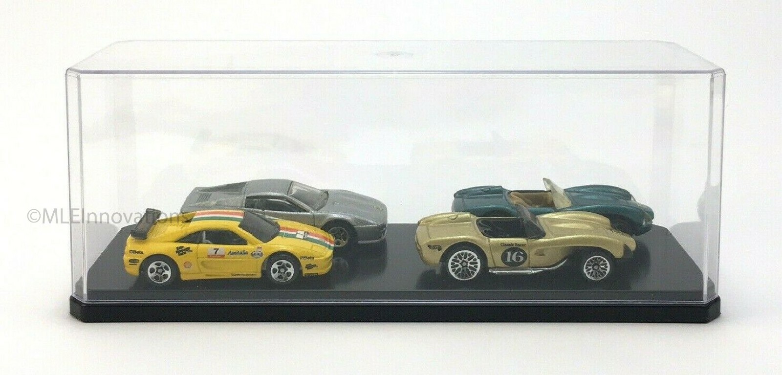 Acrylic Model Toy Display Case Small Clear Plastic Box Dust Proof Wide 8" x 3"