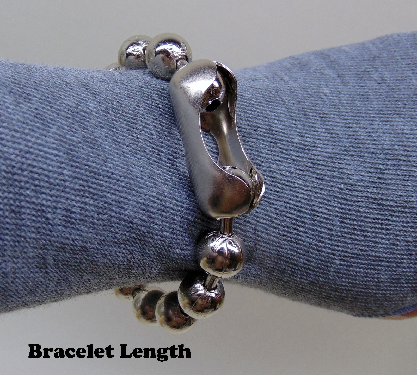 12mm #30 Steel BALL CHAIN NECKLACE or Bracelet Goth Punk 1/2" BEADS Pick Length