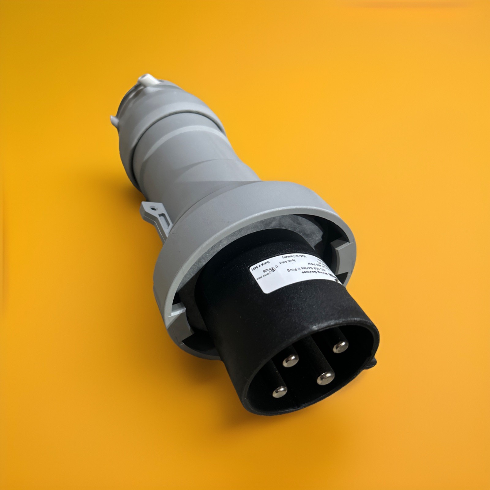 🔥Cooper CW460P5W Watertight Pin & Sleeve Plug 60A 600V 3-Pole ~ 1 Unit