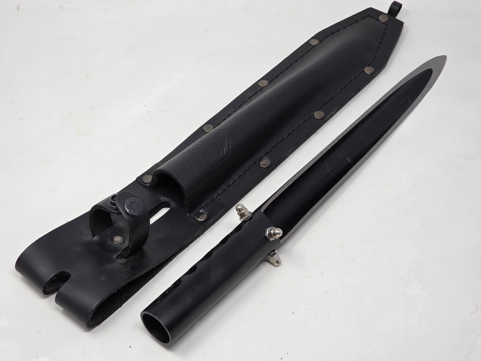 Condor Tool & Knife Asmat Dagger and Shaft Black Carbon Steel Spear