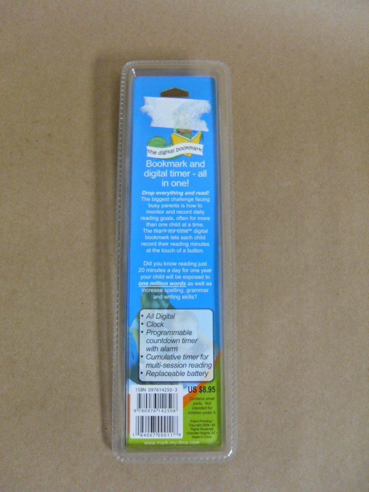 Mark My Time The Digital Bookmark Reading Timer PURPLE