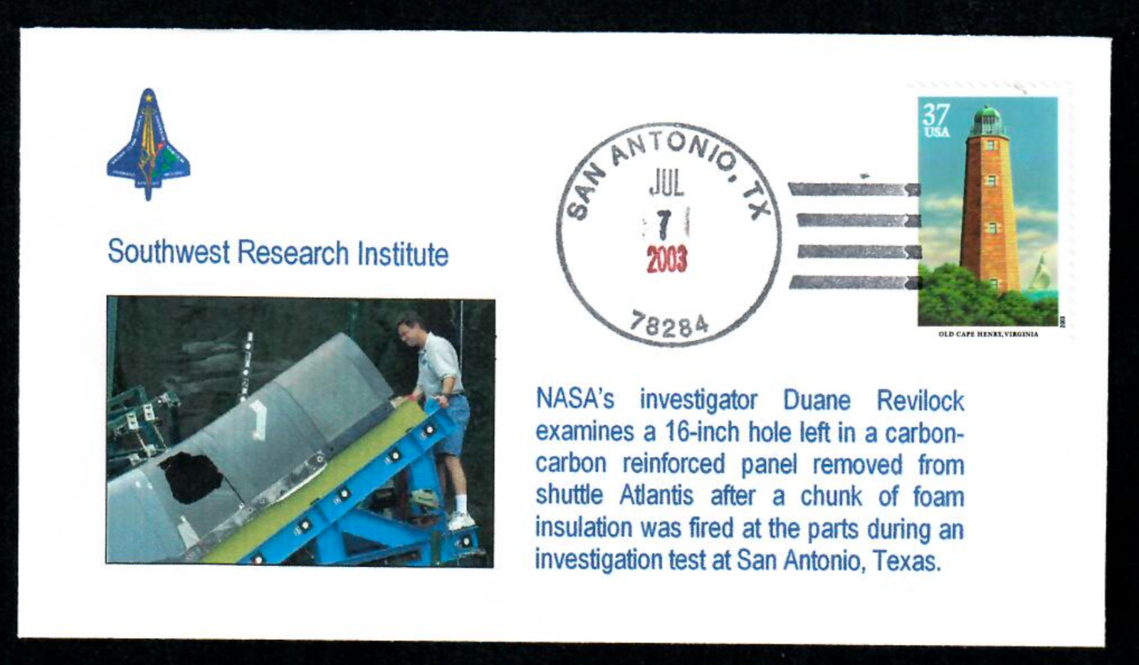 STS-107 Investigation Cover