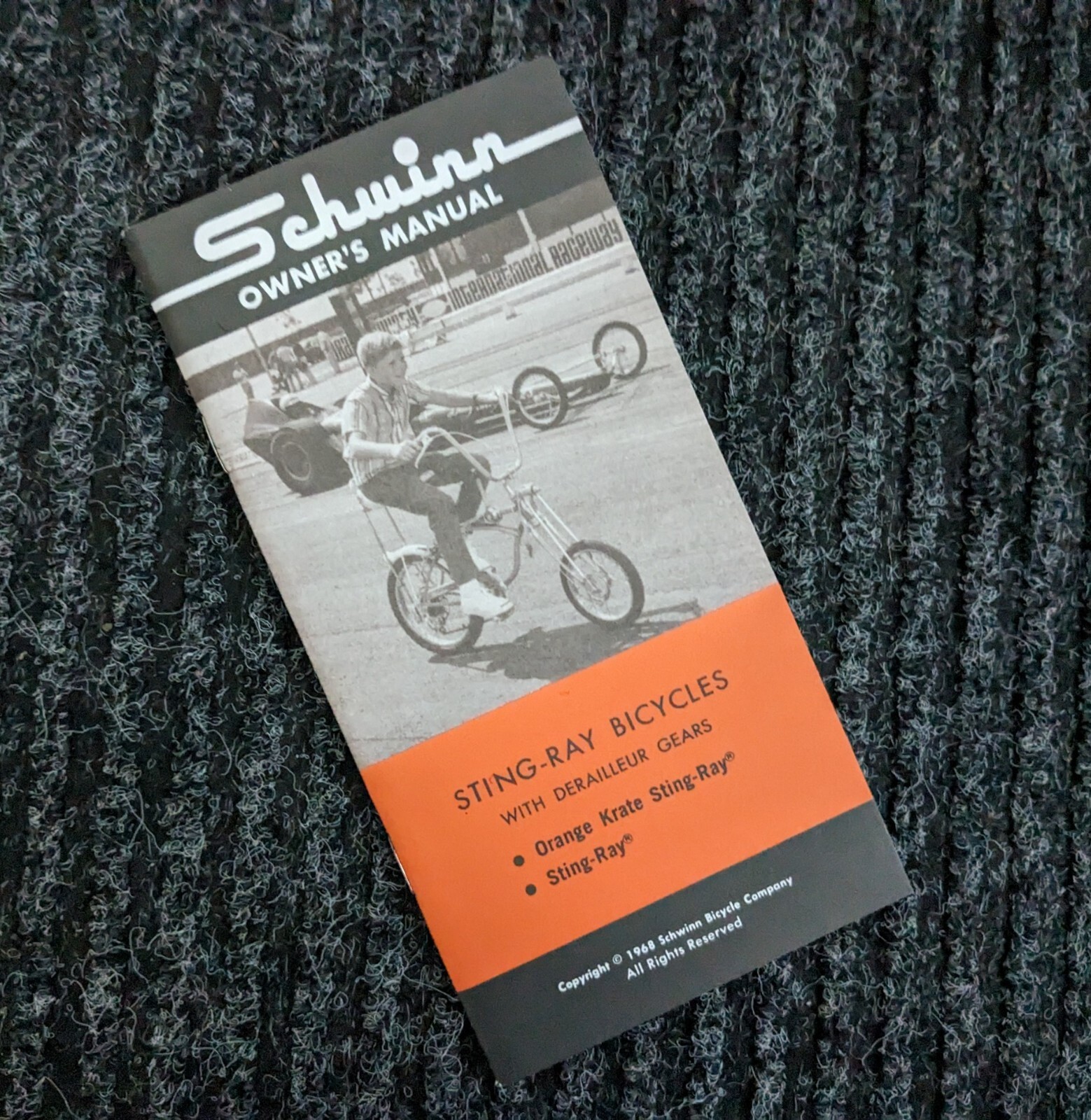 SCHWINN 1968 KRATE & 5 Speed Bicycle Stingray Owners Manual