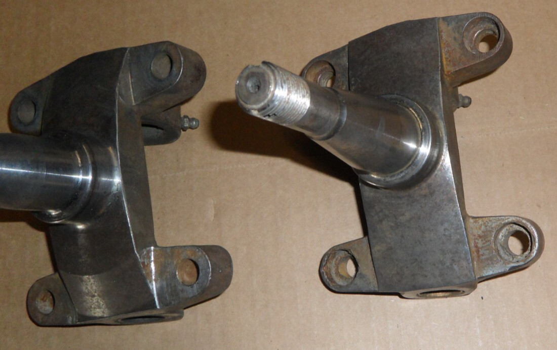 Forged Steel Sprint Car Stock Height Long Stepped Spindle USAC ASCS