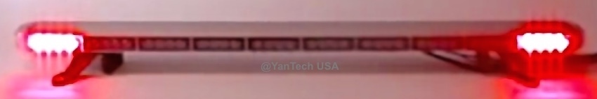 50” Amber LED Light Bar Tow Truck Plow Roll Back Police w/ Take Down&Cargo Light