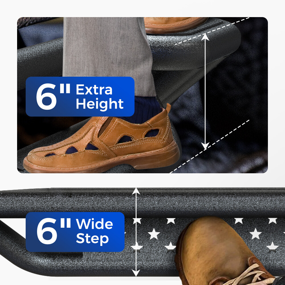 6" Drop Running Boards For 2015-2025 Ford F150 Regular Cab Side Step Nerf Bars