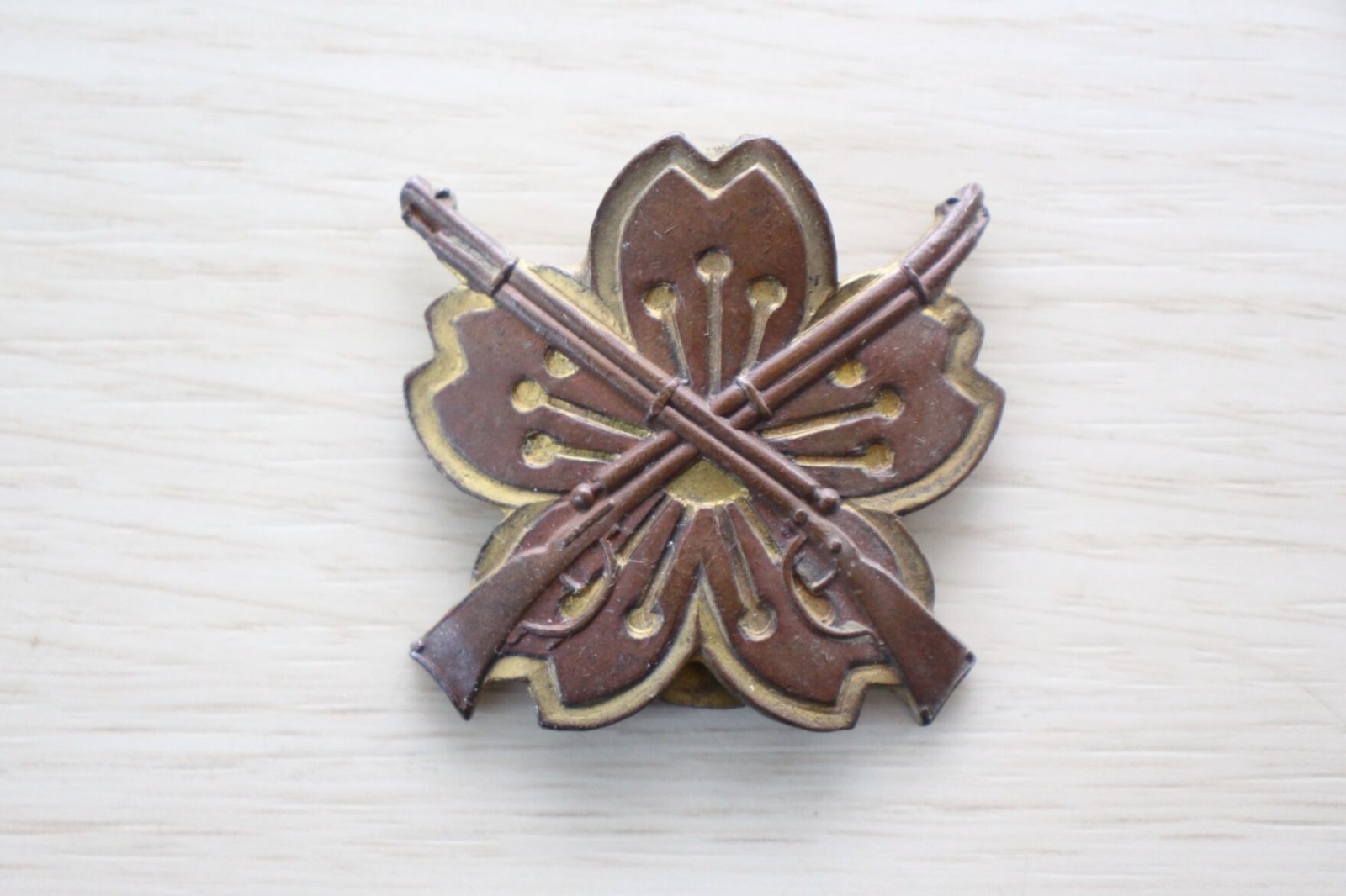 WWII Japanese Army Rifle Marksmanship Badge Missing Loop Imperial Japan J35