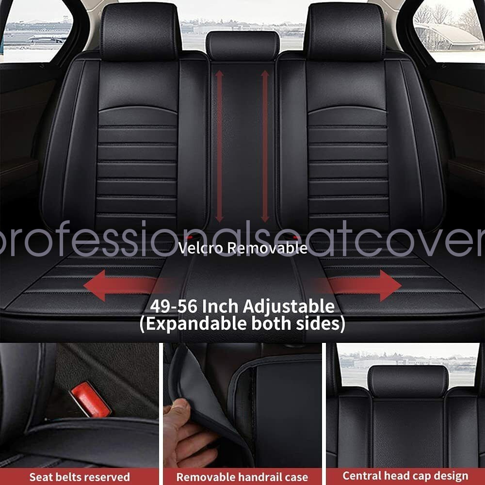For Lexus Leather Car Seat Covers 5-Seats Front Rear Full Set Protectors Pad Tan