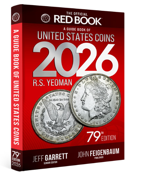 Red Book 2026 softcover retail values guide for US coins