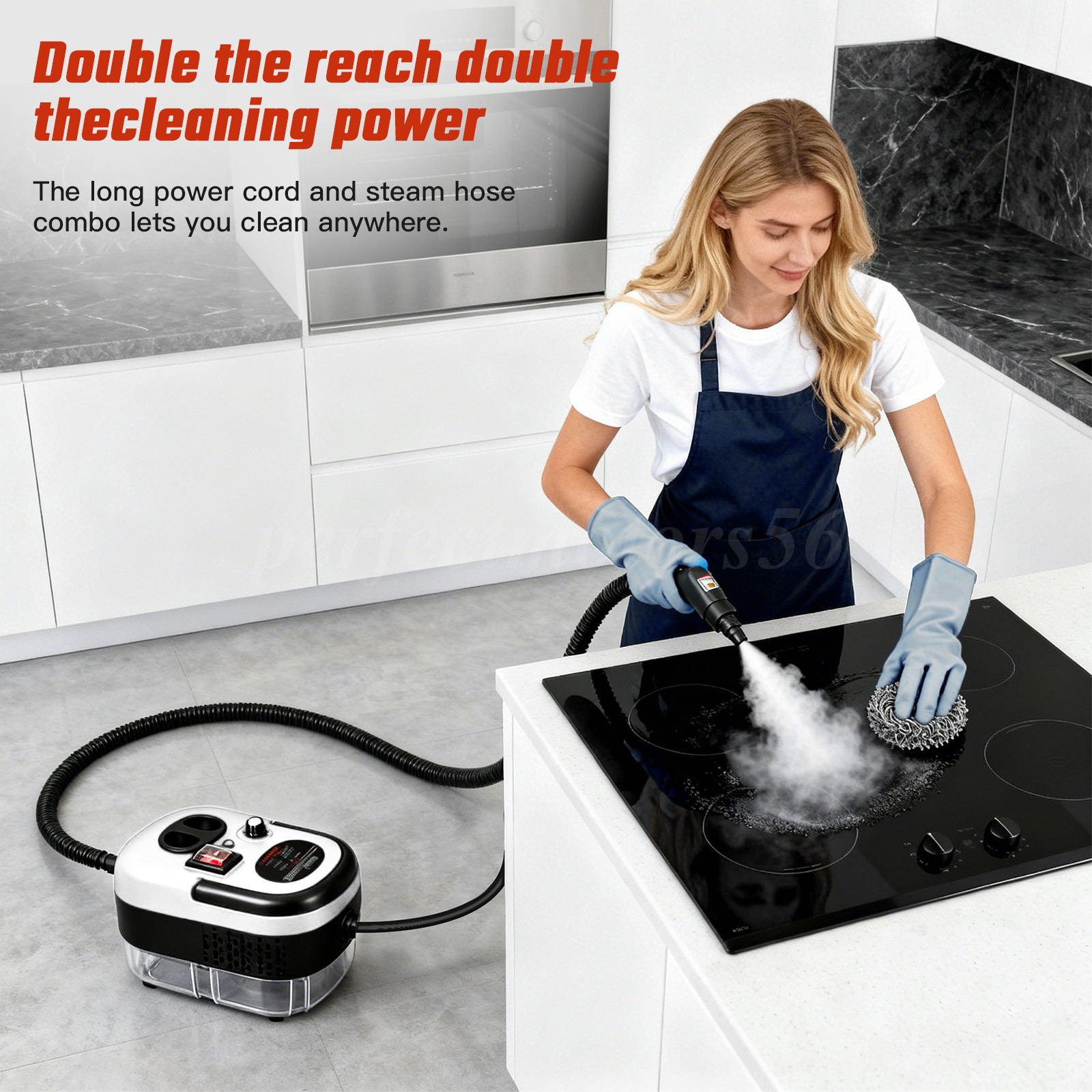 2500W Handheld High Temp Steam Cleaner High Pressure Household Cleaning Machine