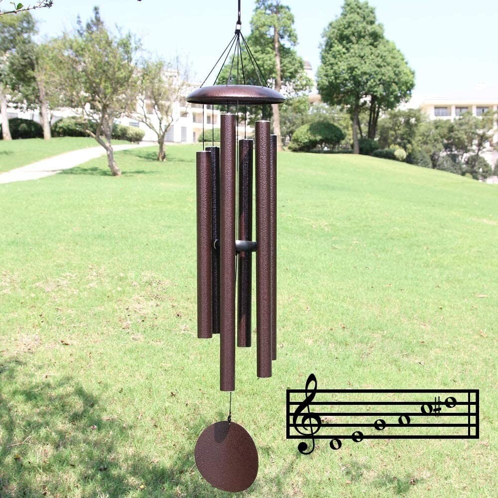 LARGE 48" Metal Tube Deep Tone Resonant Bass Sound CHURCH Bell Wind chime